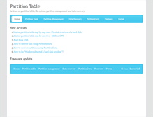 Tablet Screenshot of partition-table.com